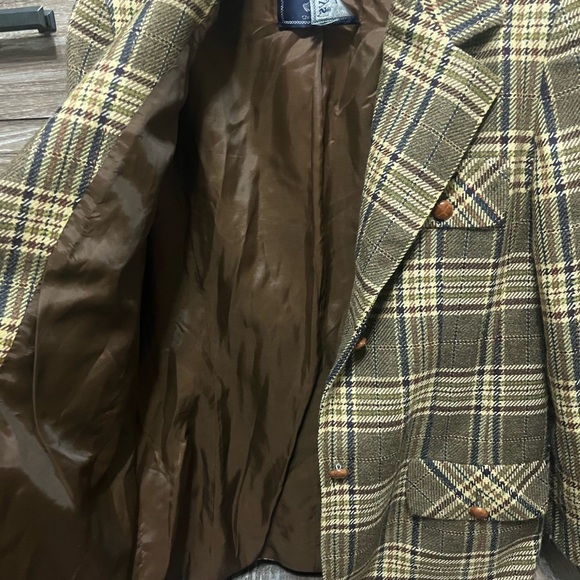Burberry Brown Tan Blazer Classic Tailored Design - Picture 6 of 6